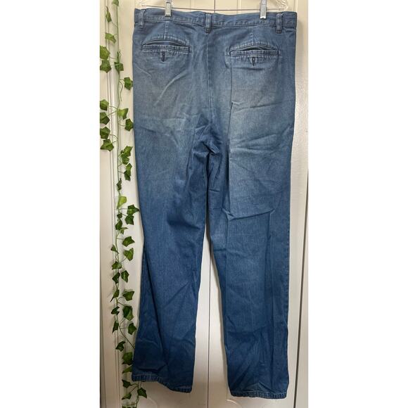 Cambridge Classic Vintage Denim Mens Button fly Zipper Jeans Size 36x34 - Picture 2 of 9